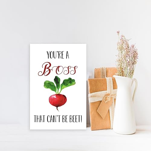 Miniatura 6 de OJsensai Tarjeta de feliz día del jefe para él y ella, regalos del día del jefe travieso para líder mentor, divertida tarjeta de cumpleaños para