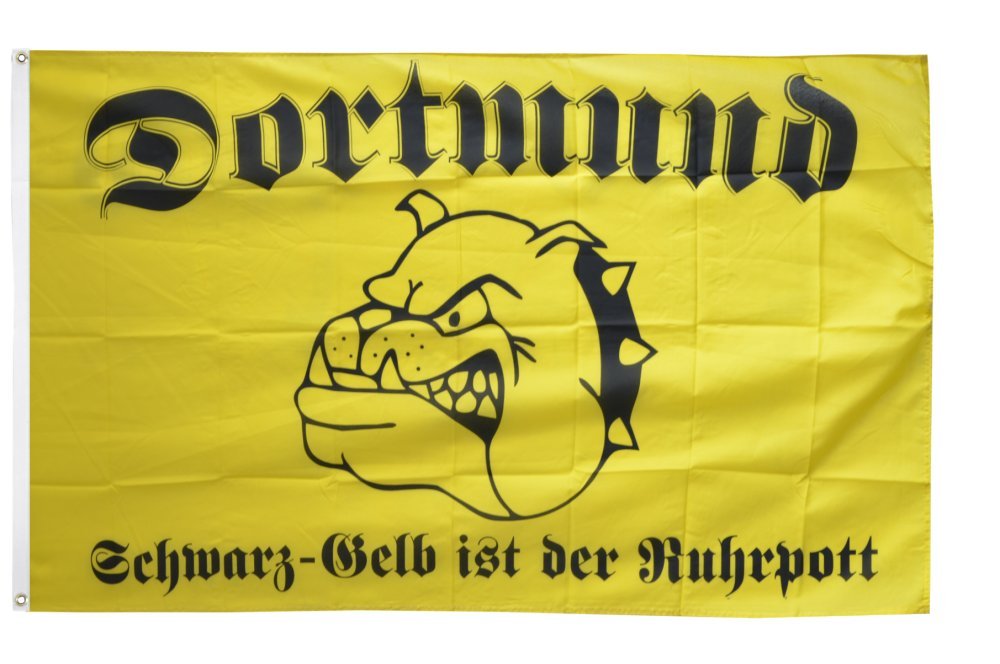 Borussia Dortmund, Bandiera Di Sollevamento In Formato Verticale, Nero-giallo, 150x400 - Foto 7