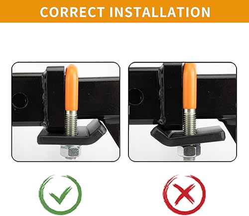 Miniatura 5 de Tensor de enganche para enganches de 1.25 pulgadas y 2 pulgadas, estabilizador de enganche antitraqueteo resistente con revestimiento de goma,