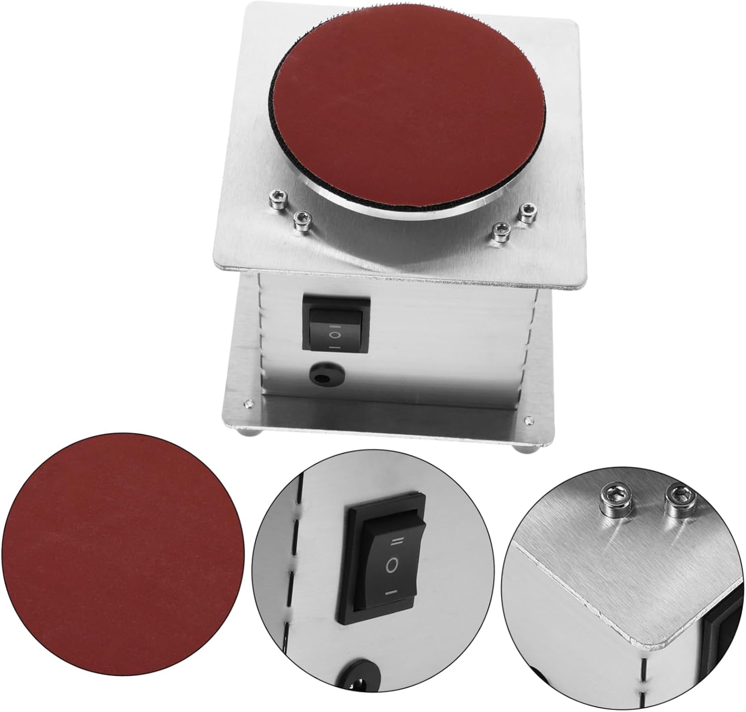Mini Disc Sander Electric Polishing Machine for Wood Metal Crafts Belt Bench Grinder
