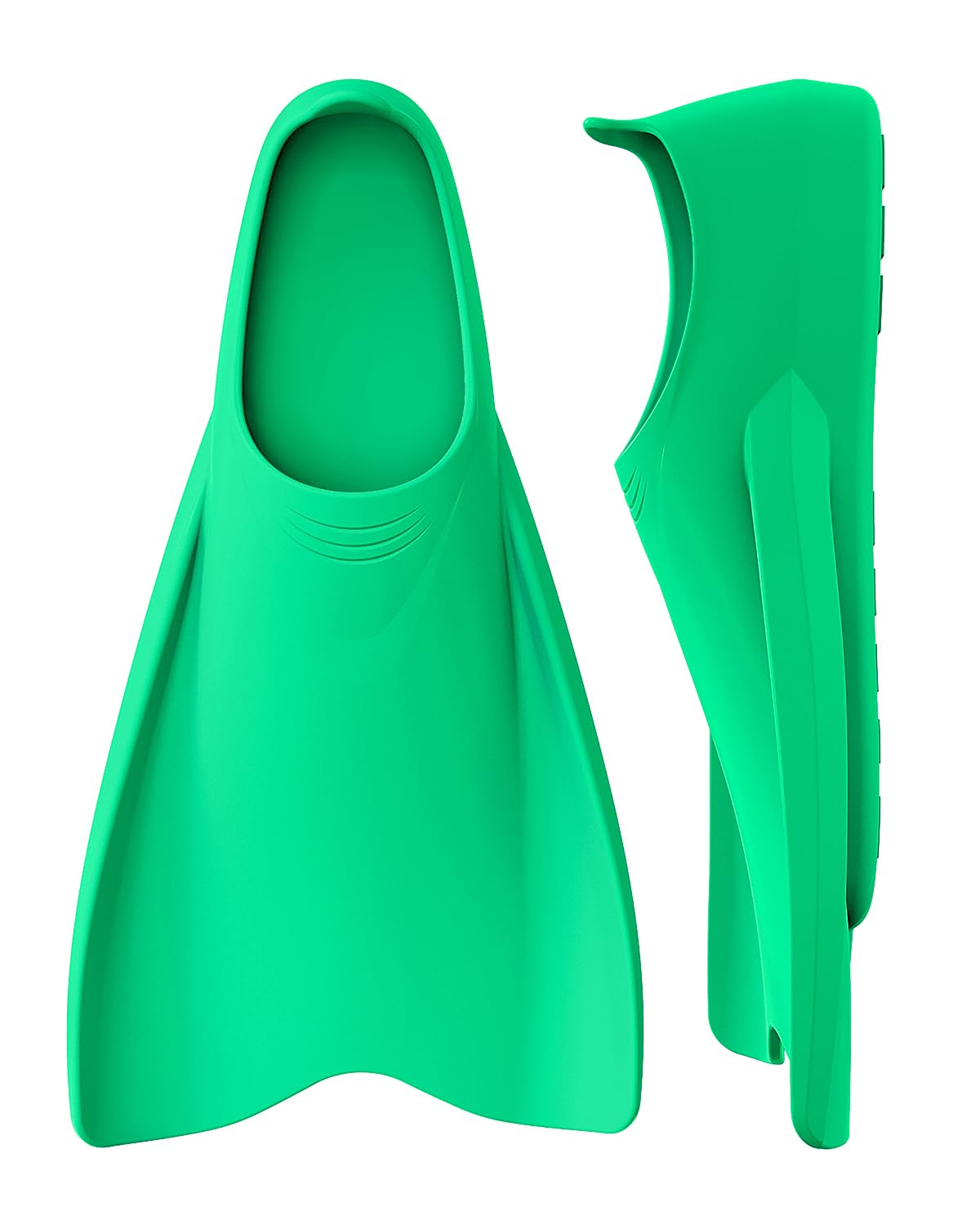 W WSTOO Streamlined Swimming Fins,Training Short Flippers,Silicone Swimming Flippers for Kids Adults Men and Women for Swimming Snorkeling and Diving