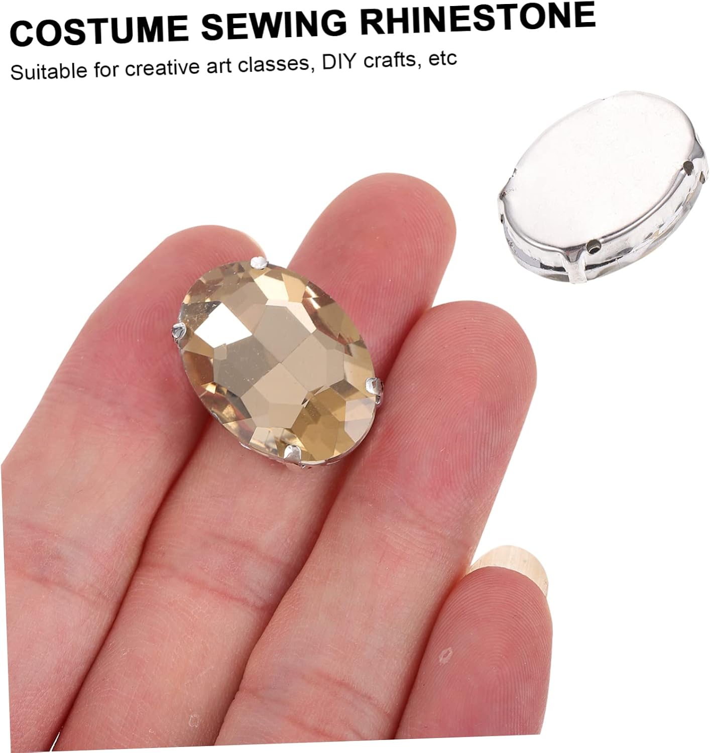 25pcs Sew Rhinestones for Crafts Glass Claw Rhinestones Jewelry Embellishments