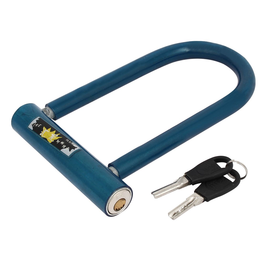 Aexit Bicycle Motorcycle Bike Locks Security U Shaped Lock Locker Blue w U-Locks 2 Keys