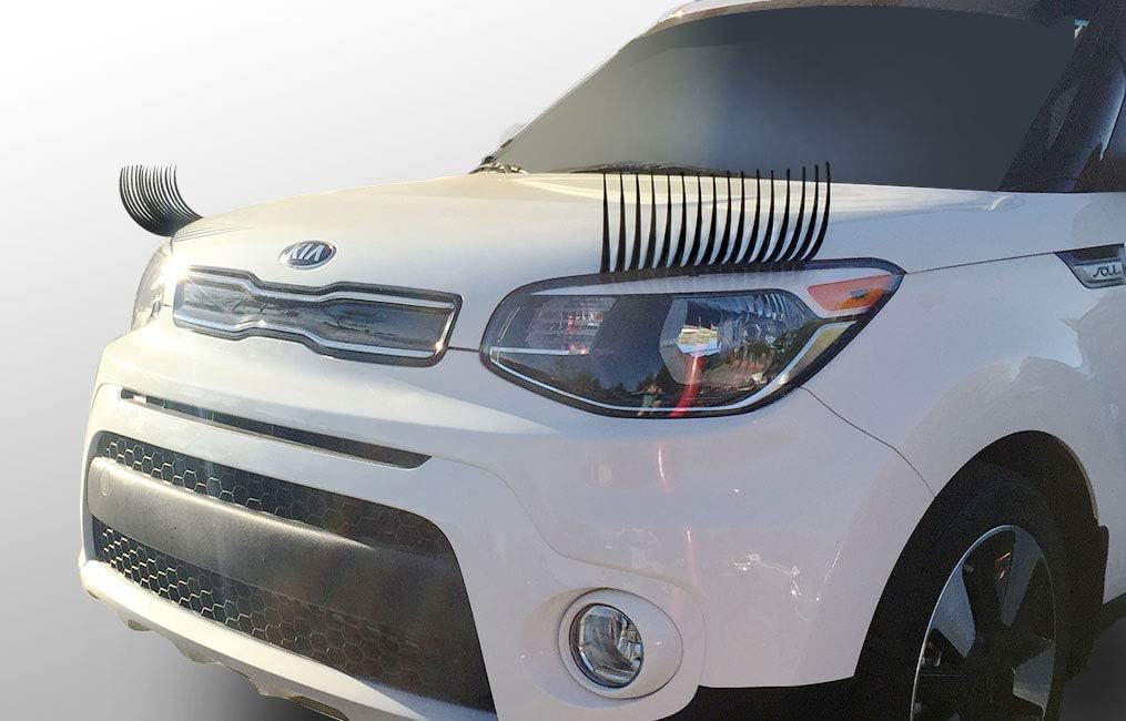 CarLashes® for Kia Soul (2009-Present) - Car Headlight Eyelashes - Classic BLACK