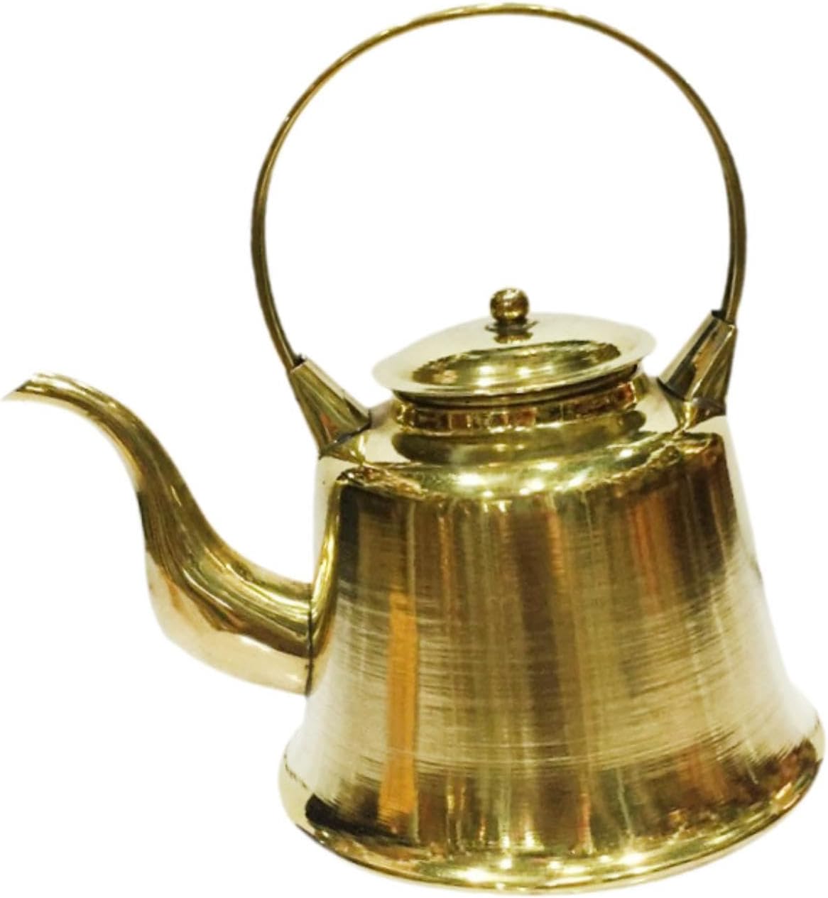 Copper Kettle,Tea Kettle,1.5L Handmade Water Boiler Jug,Hot Water Kettle,Copper Teapot for Induction/Gas Stoves,Stovetop, Brass