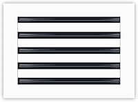 Vista 19 de BUILDMART - Cubierta de ventilación de CA moderna de 10x10 - Ventilación de aire decorativa de aluminio negro - Difusor de ranura lineal estándar