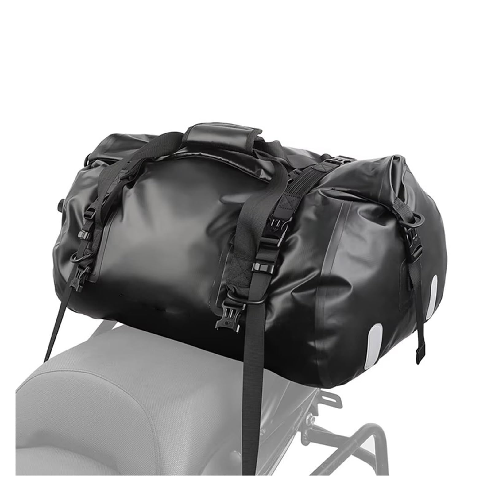 Bolsa Trasera Moto Bolsa para Motocicleta De 45 L Impermeable De PVC para Sillín Trasero Duradera Seca para Exteriores Bolso Moto