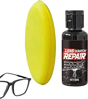 [Mxshc] 眼鏡用傷除去剤 - スポンジが付属した50グラムのレンズ修復用ポリッシュおよび研磨剤,レンズのキズや傷を修復するための修復剤 - フロントガラス 窓 車 画面 カメラ 時計 電話用