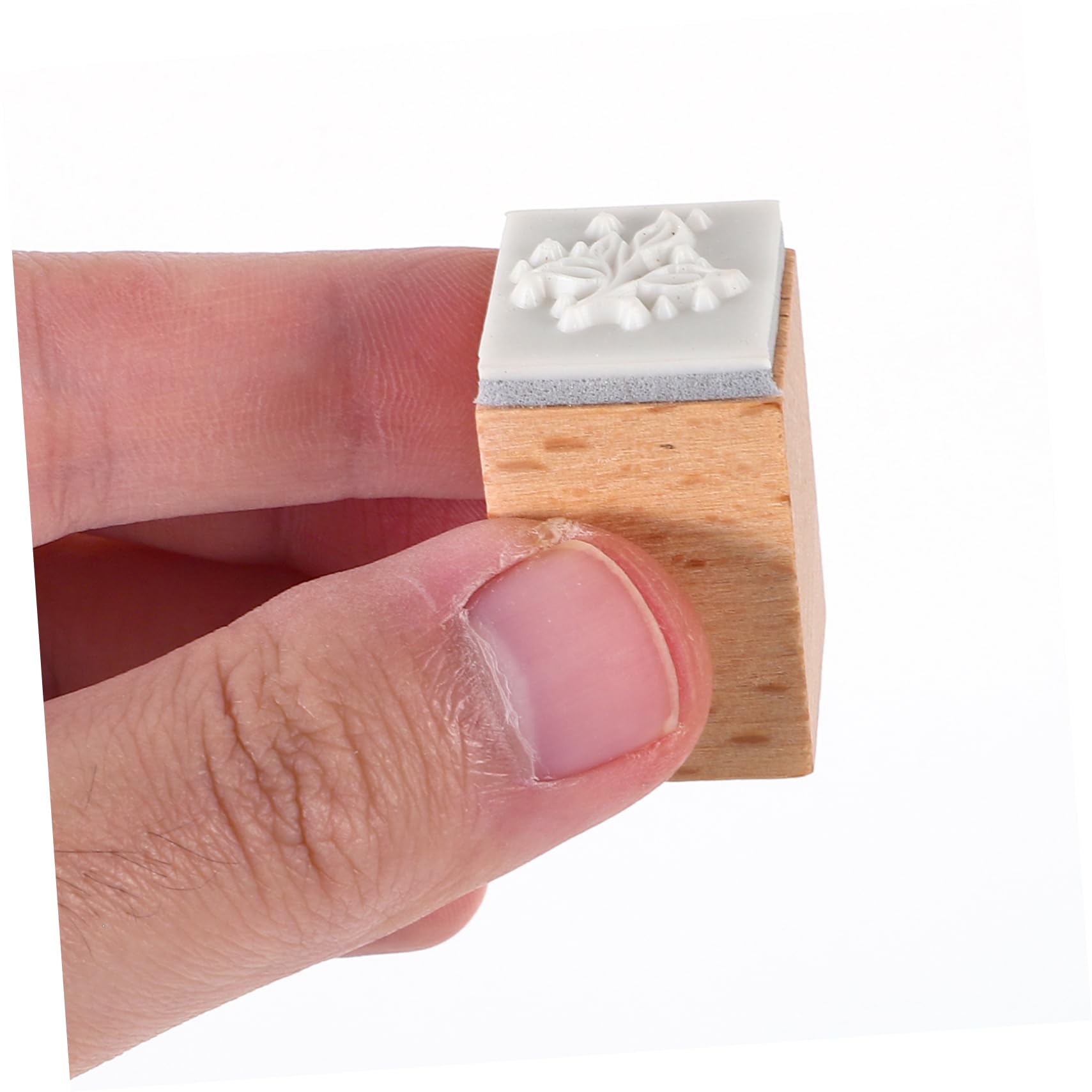 NUOBESTY 5 Set Timbri Per In Legno Collezione Di Fiori E Piante Serie Di Timbri Retrò Set Di 16 Timbri Di Prima Classe Etichette Kit Per La Creazione Di Diari Timbri 16 pezzi * 5