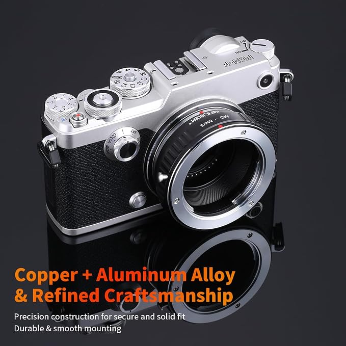 Adaptador de lente K&F Concept para Minolta MD a Micro 4/3 miniatura 5