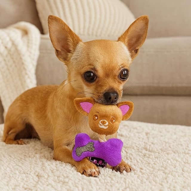 Foto 3 de 6 de Pet London Juguete de Perro pequeño con Personaje de Chihuahua Bailey, Raza de té