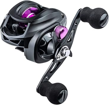 Baitcaster Reel, Fishing Reel, Magnet Braking System, 17.6 LB Max Drag, 7.21 and 6.31 Gear Ratio