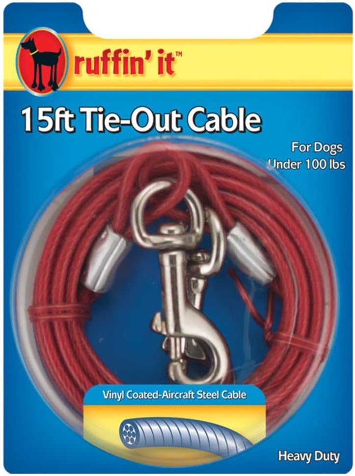 Ruffin It 15' Heavy Duty Tie-Out Cable