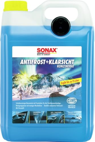 SONAX AntiFrost+KlarSicht Konzentrat (5 Liter) Scheibenreiniger-Konzentrat...