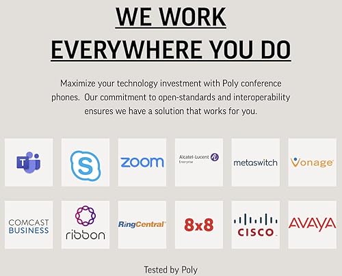 Miniatura 2 de Poly Trio C60 Teléfono de conferencia IP (Polycom) - Teléfono de conferencia inteligente para cualquier espacio de reunión - Pantalla táctil a color
