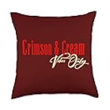 Only DST Crimson and Cream Vibes Throw Pillow