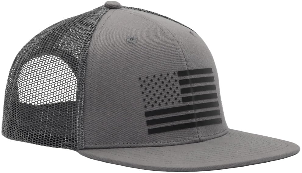 Image of USA 250th Anniversary Flag Hats, Army Tactical Operator Military Patriotic Veterans Flat Bill Trucker Hat, Fits OSFM&XXL Head