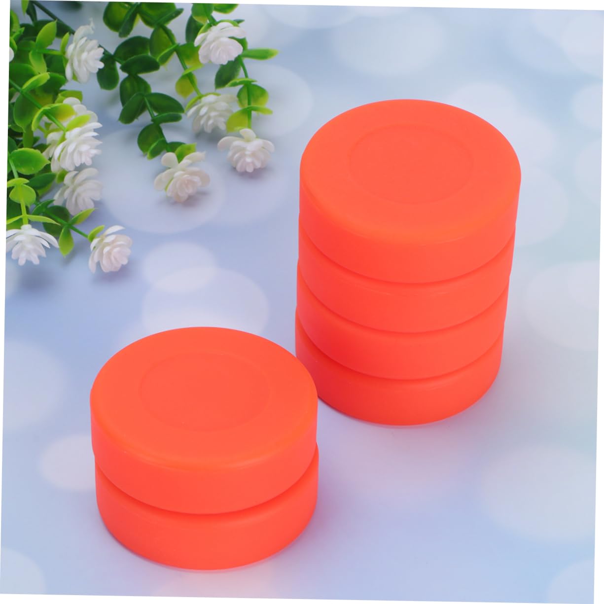 Happyyami 12 Balles de Hockey Glace en Caoutchouc Dureté Ajustable, Surface Mate Lisse, Pack de 12 Pièces pour Adultes et Garçon et Filles Patinoire ou Hockey de Rue