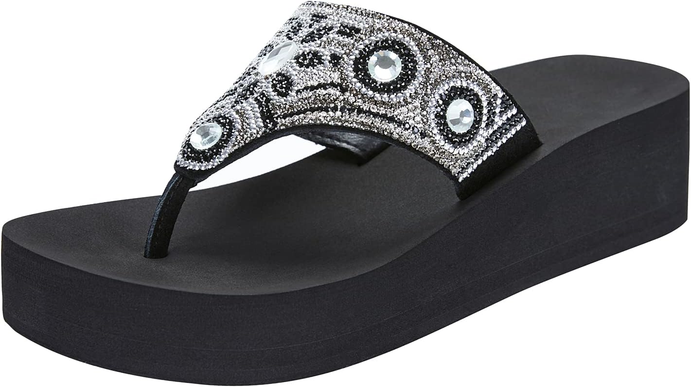Lowkeyray Womens Flip Flops Beach Comfort Thong Style Sandals for Women in Summer