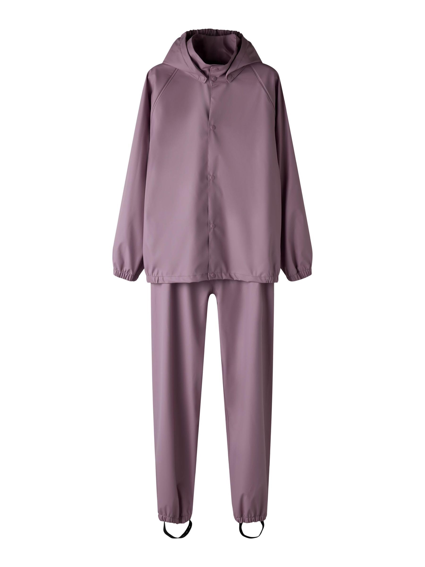 Kinder Regenanzug 2-teilig – Wasserdichter Regenanzug & Matschanzug mit Kapuze, Regenjacke & Regenhose Unisex, Größen 92–152