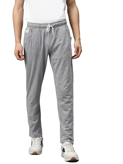 Men's Slim Fit All Season Wear Cotton Track Pants - Trackpant with Drawstring Elastic Waistband, Lower for Jogging, Gym, Sports & Dailywear