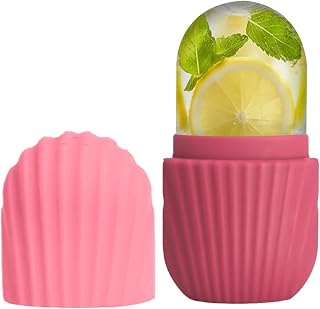 Ansikts-Ice Roller Silikon Ergonomisk Återanvändbar Bärbar | Ögonhudsfirmande Roller för män kvinnor alla hudtyper, förbättrar elasticitet fasthet, resa spa