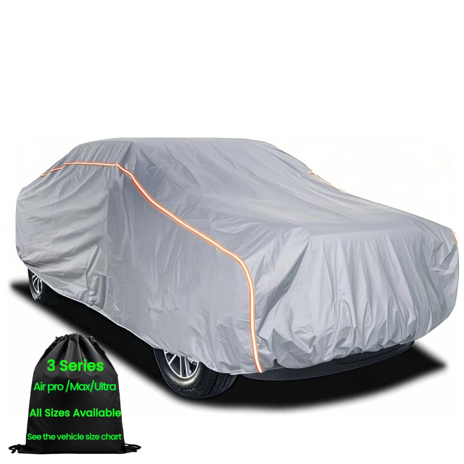 Crew Cab Large Truck Cover - Large Car Cover, Waterproof All Weather, Rain & UV Protection, Fit Trucks Up to 252"