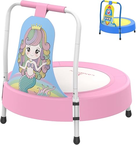 LANGXUN Juguetes para bebés y niños pequeños, mini trampolín para niños pequeños, regalos de cumpleaños para bebés y niños pequeños niños y niñas,