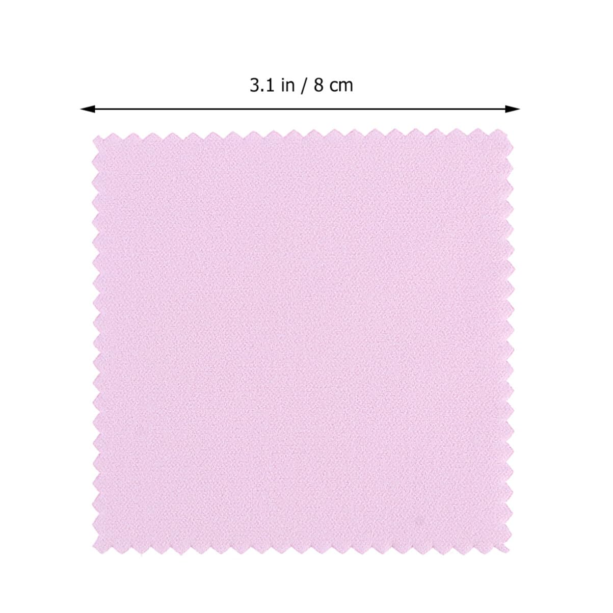Veemoon Mikrofasertücher zum Glanz Wiederherstellen zur Schmuckreinigung 100 Stück aus Superfiner Faser in Rosa Silberputztücher für Silberbesteck und Silberschmuck
