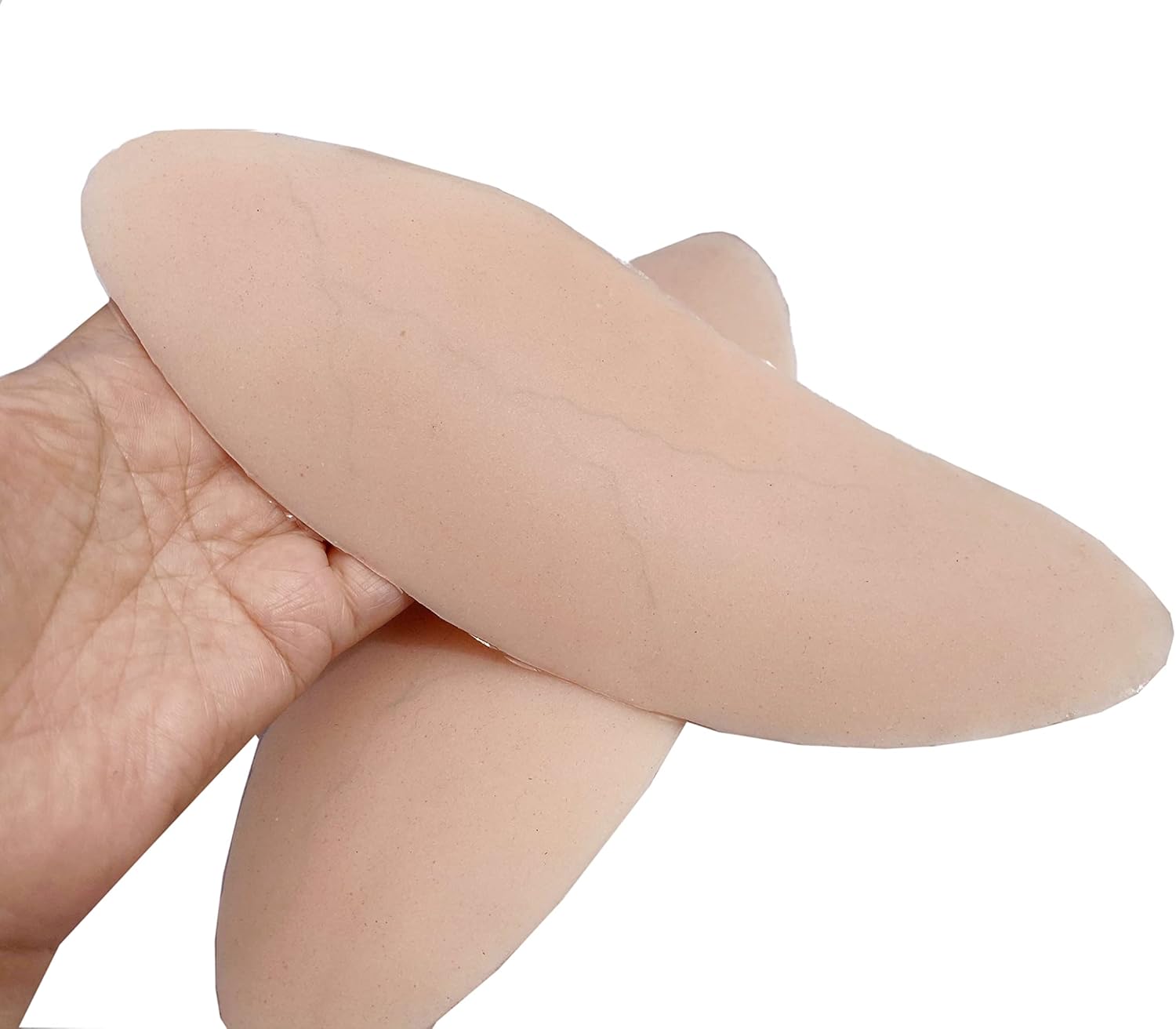 BIMEI Almohadillas autoadhesivas para pierna flaca para mujer, correctores de pierna de silicona (L, grosero)