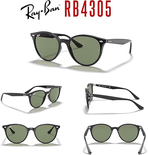 Miniatura 7 de Ray-Ban RB4305 - Gafas de sol redondeadas para hombre y mujer + paquete con kit de gafas de diseño iWear de cortesía