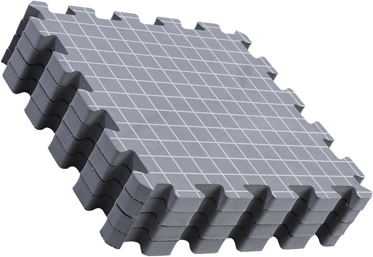 4Pcs 12.6x12.6Inch Knitting Blocking Mat Gridded Knit Blocking Foam Board for Granny Square Making Crocheting Sewing Spume Sewing Hurdles
