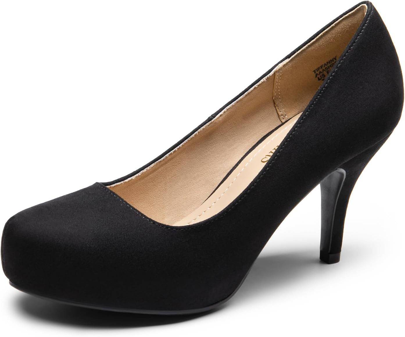 DREAM PAIRS Tiffany Women’s Classic Elegant Versatile Low Stiletto Heel Dress Platform Pumps Shoes