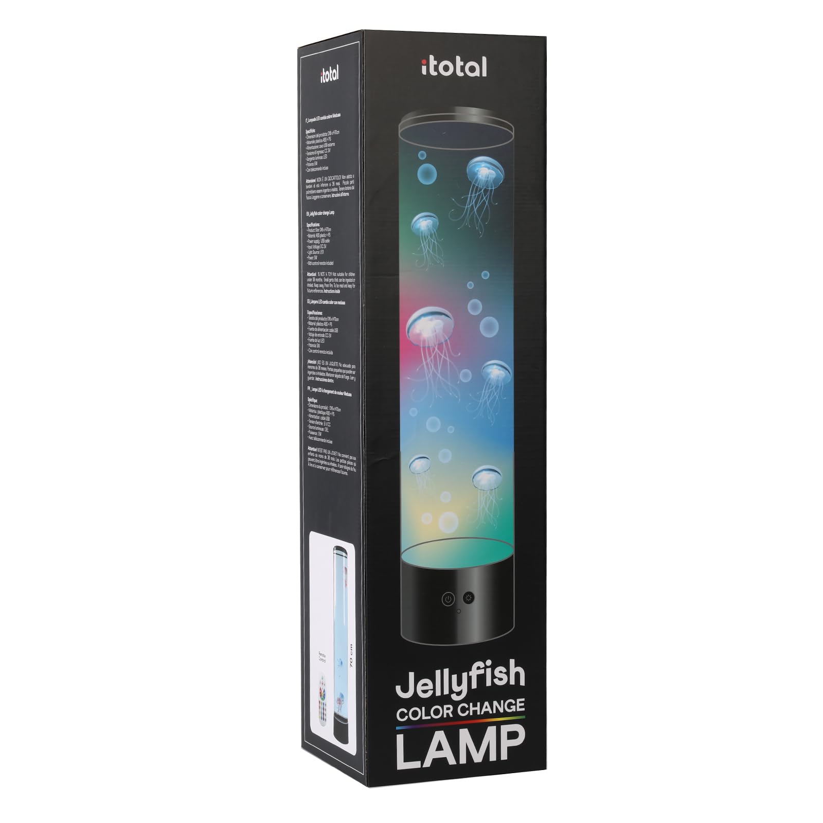 I-TOTAL® - Lampada Medusa con telecomando cambia colori 70 cm