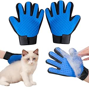 Ayucanpeng Fellmagnet Handschuh 2-tlg - Tierhaarentferner Für Katzen & Hunde