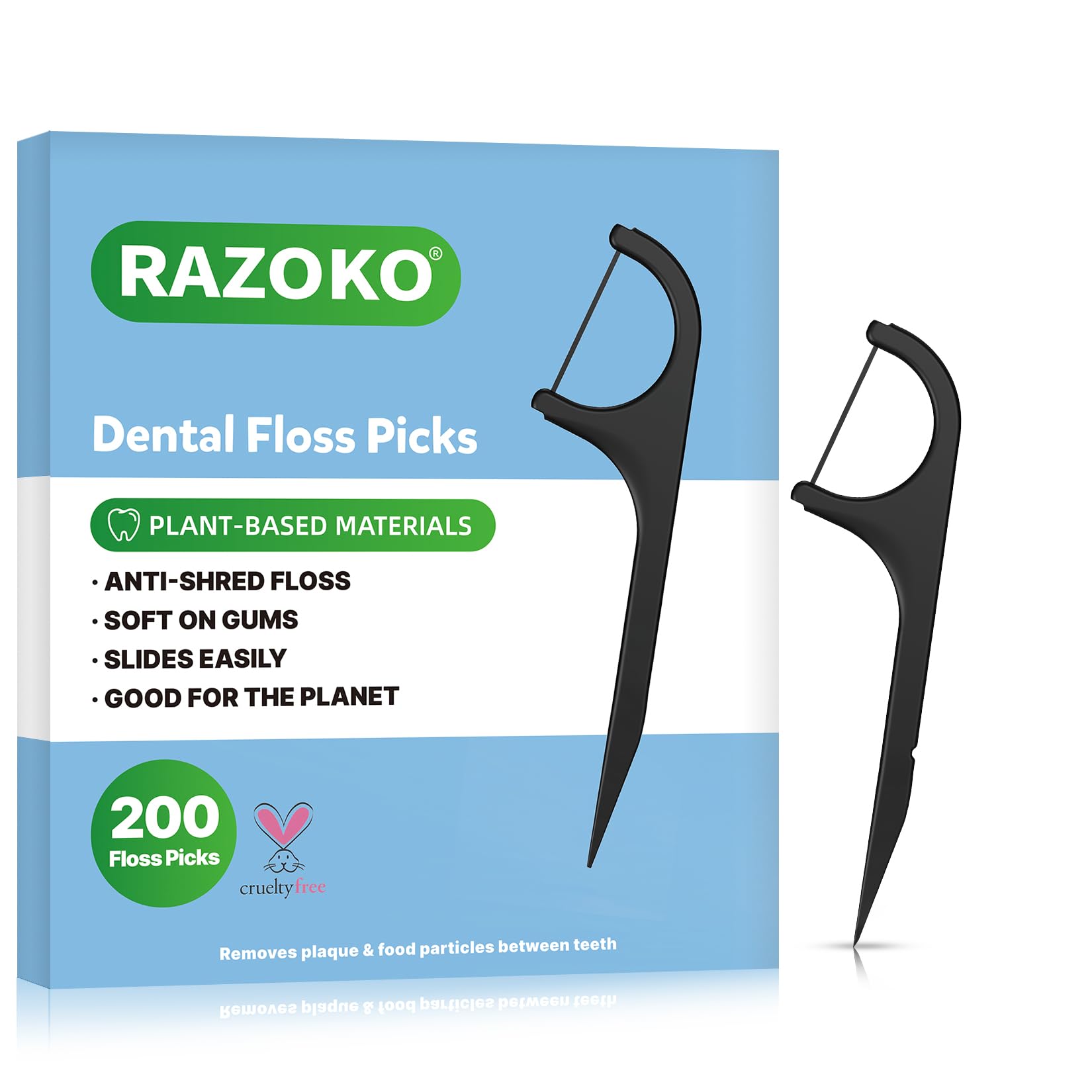 Biodegradable Dental Floss Picks - Easy Glide for Fresh Breath and Healthy Gums