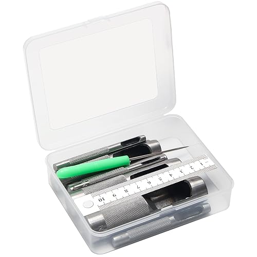 Miniatura 7 de Boyistar - Juego de 10 perforadores de agujeros huecos, herramienta redonda de cuero para correa de reloj, cinturón, tela, juntas, bolsa de