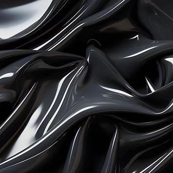 100% Latex Sheets,Black Rubber Fabric,0.4mm Thickness,Suitable for DIY Latex Party Costumes43x78In