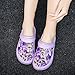 Women’s Garden Clogs Shoes Air Cushion Comfortable Slip on Lightweight Summer Sandals Adjustable Straps Lady EVA Clog Anti Slip Beach Pool Water Shoes Quick Drying Kitchen Yard Home Slippers Purple 41