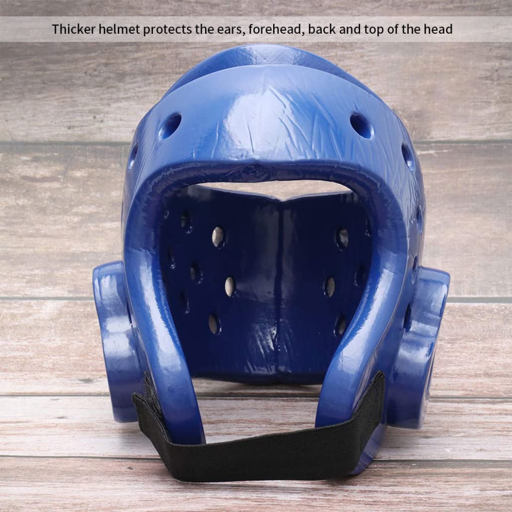 Casco da boxe Caschetto Kickboxing Copricapo Allenamento da combattimento Equipaggiamento protettivo per bambino adulto Rosso Taglia L