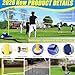 emobwdy Heavy Duty Volleyball/Badminton Poles,Volleyball/Badminton Poles,Volleyball Poles for Backyard with Wheels,Volleyball Net with Poles Adjustable 4 Heights 5ft-6.9ft,for Indoor&Outdoor