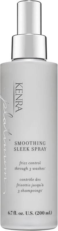 Kenra Platinum Smoothing Sleek Spray | Frizz Control and Heat Protection Spray | Moisturizes Hair, Protects Against Humidity | All Hair Types