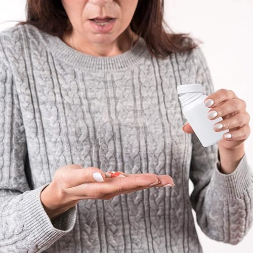 Miniatura 9 de EXCEART 20pcs botella de píldora vacía portátil plástico medicina titular contenedor caso para 3.4 fl oz (blanco)