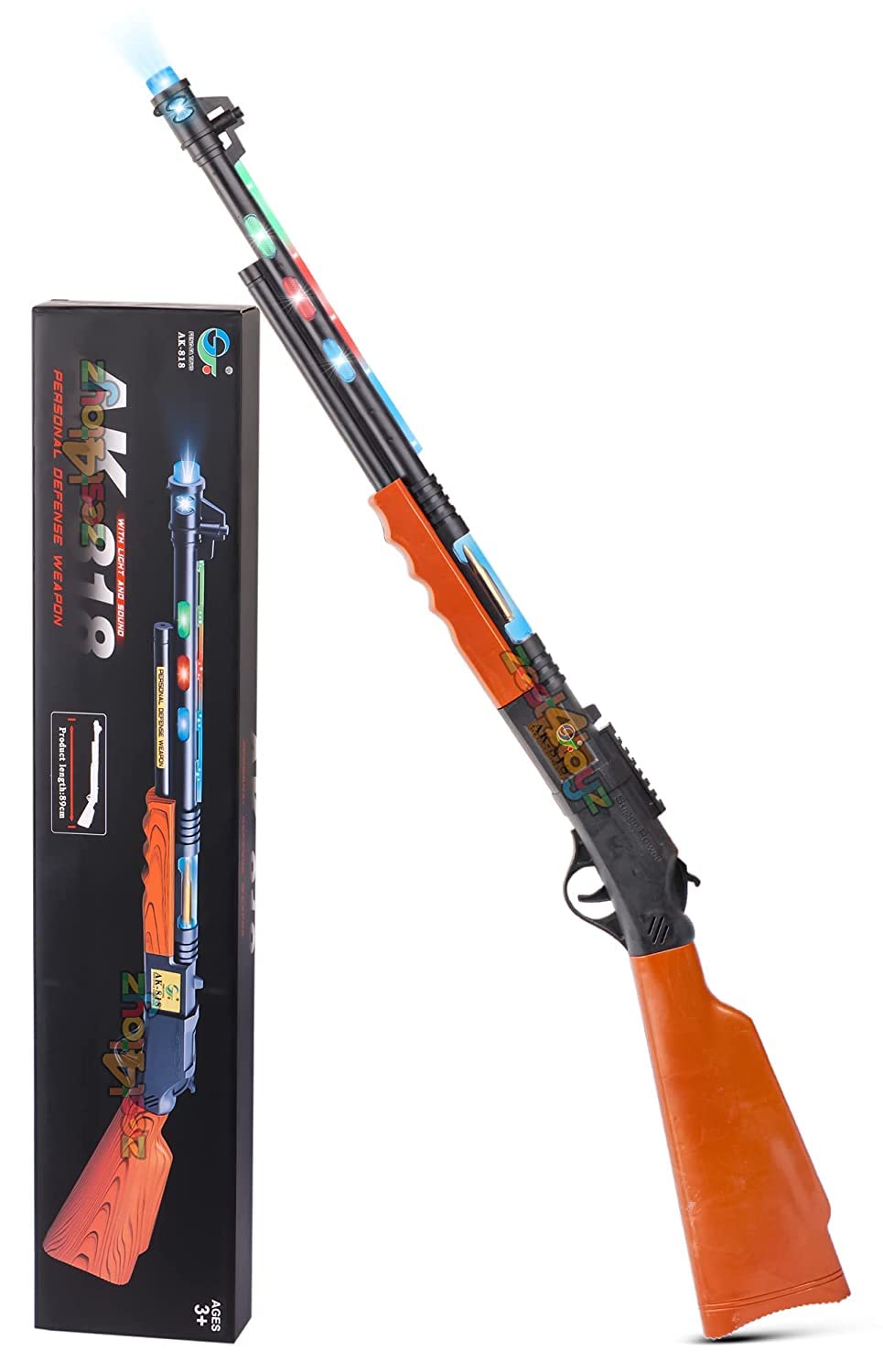 トイガン Battery gun Play Castle Toy Gun Battle Battery Operated for Boys with Flashing