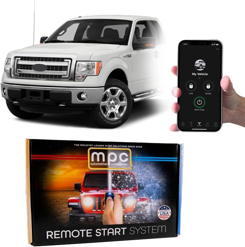 MPC Factory Remote Activated Remote Start Compatible with 2011-2014 Ford F-150 - Plug & Play - Key-to-Start - Gas
