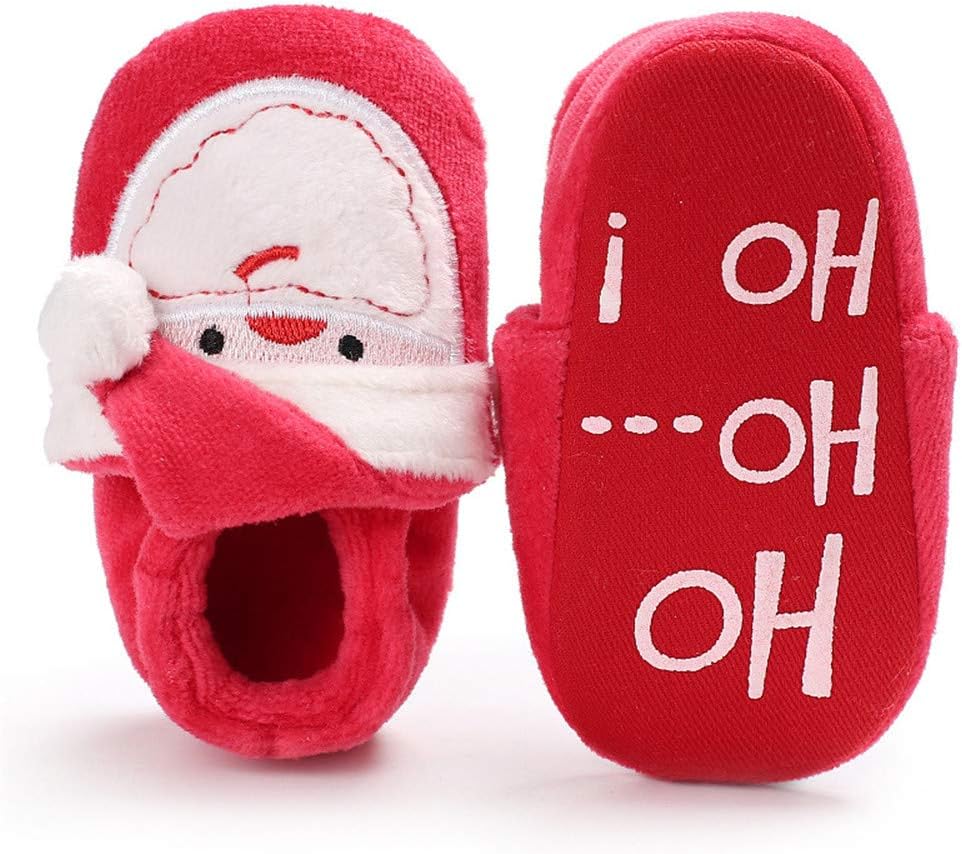 HsdsBebe Unisex Newborn Baby Cotton Booties Non-Slip Sole for Toddler Boys Girls Infant Winter Warm Fleece Cozy Socks Shoes