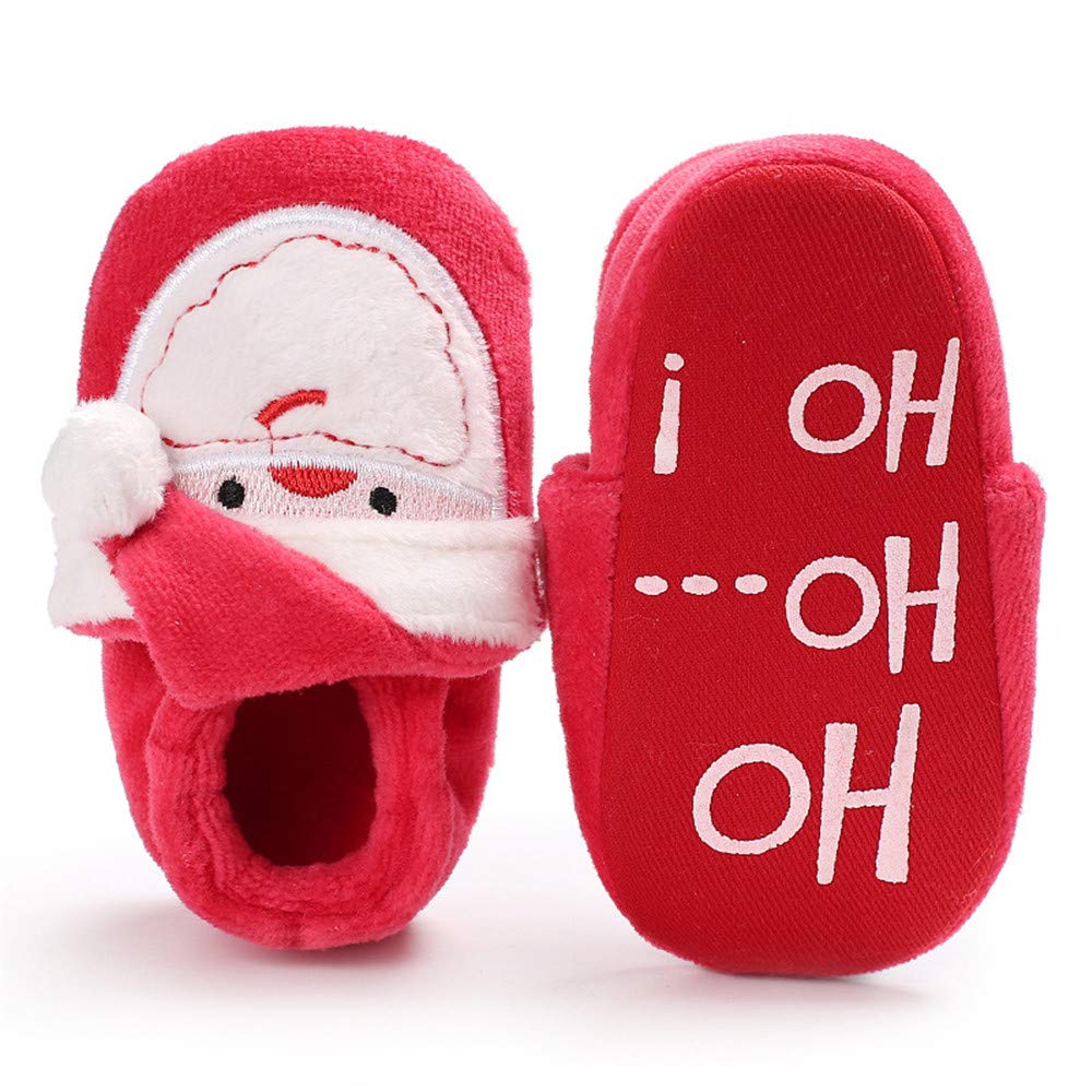 HsdsBebe Unisex Newborn Baby Cotton Booties Non-Slip Sole for Toddler Boys Girls Infant Winter Warm Fleece Cozy Socks Shoes