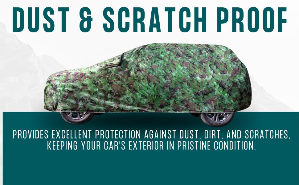 Image of Heavy-Duty Car Cover for Compatible with Maruti S Presso (2019 to 2025 All Models) Deluxe Car Protection Cover - Waterproof & UV-Resistant All-Season Exterior Protection