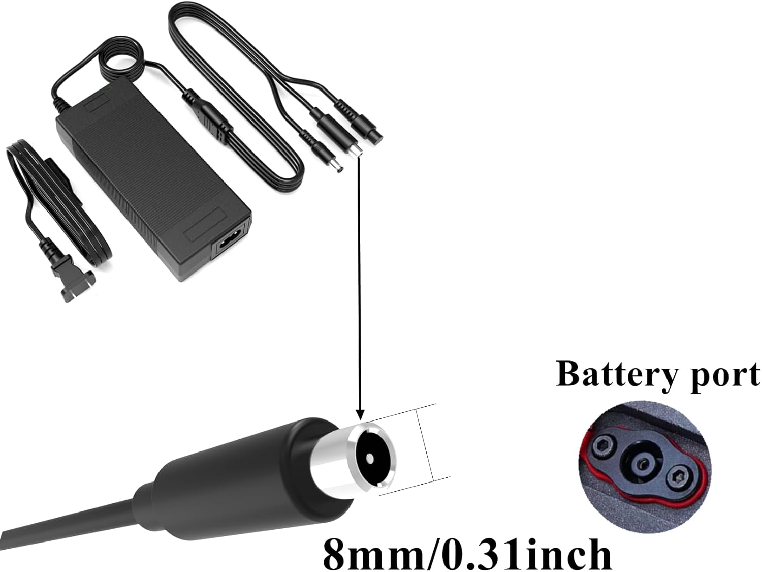 42v 2a 3plugs Hover-1 electric scooter charger. 7 61CaYgk50iL. AC SL1500