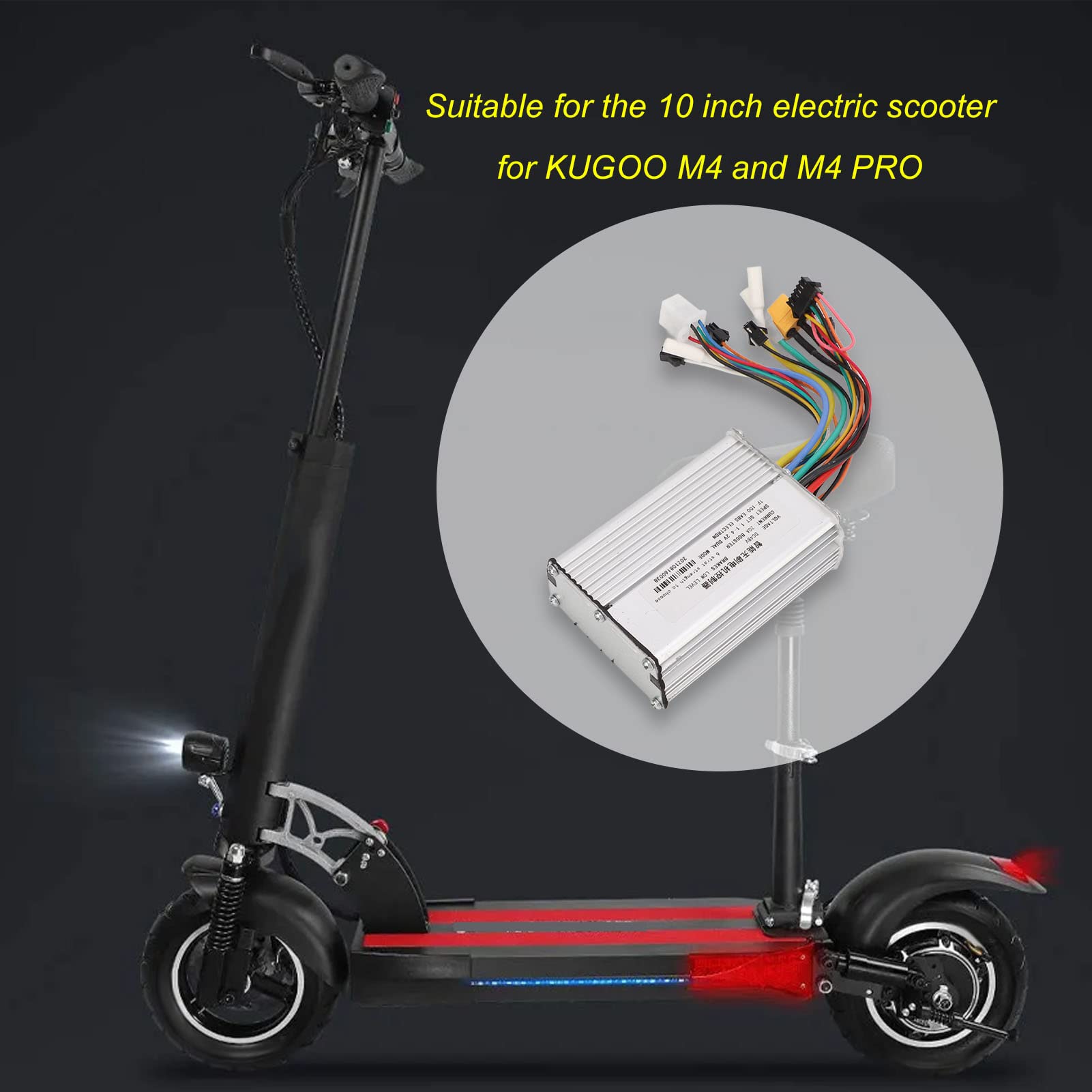 Keenso 20A Brushless Controller,E-Bike Brushless Motor Controller for M4 2 Wheeled Scooter